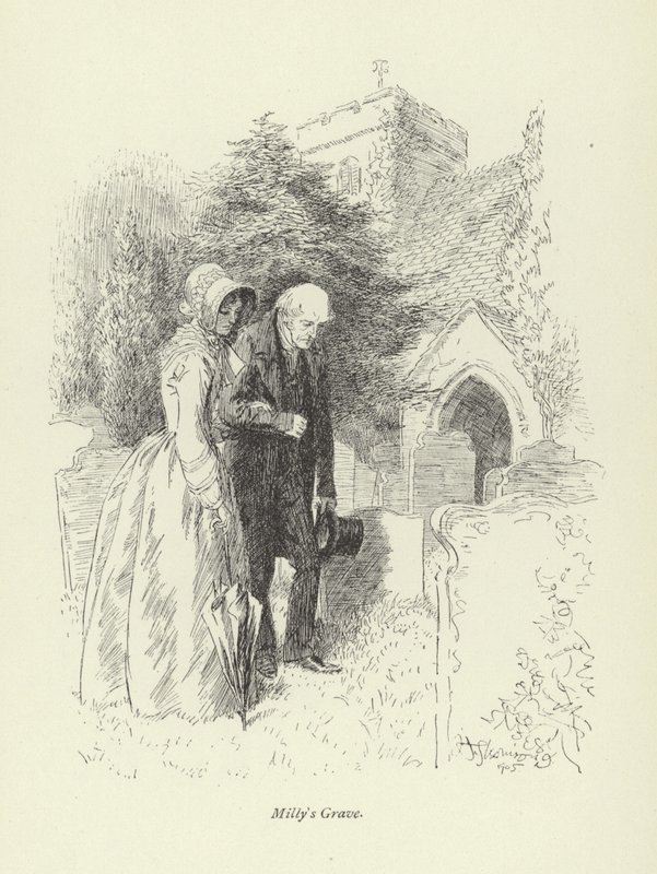 Illustration for Amos Barton by George Eliot by Hugh Thomson