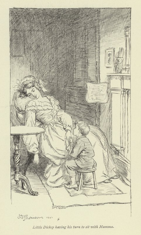 Illustration for Amos Barton by George Eliot by Hugh Thomson
