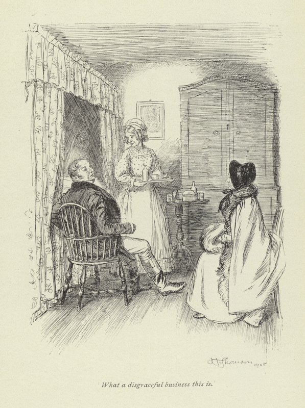 Illustration for Amos Barton by George Eliot by Hugh Thomson