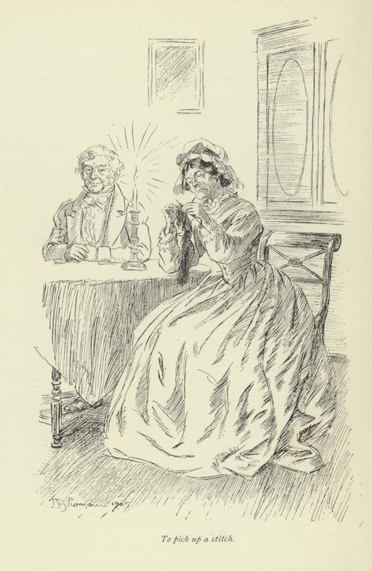Illustration for Amos Barton by Hugh Thomson
