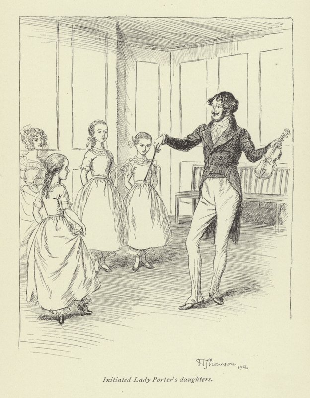 Illustration for Amos Barton by Hugh Thomson