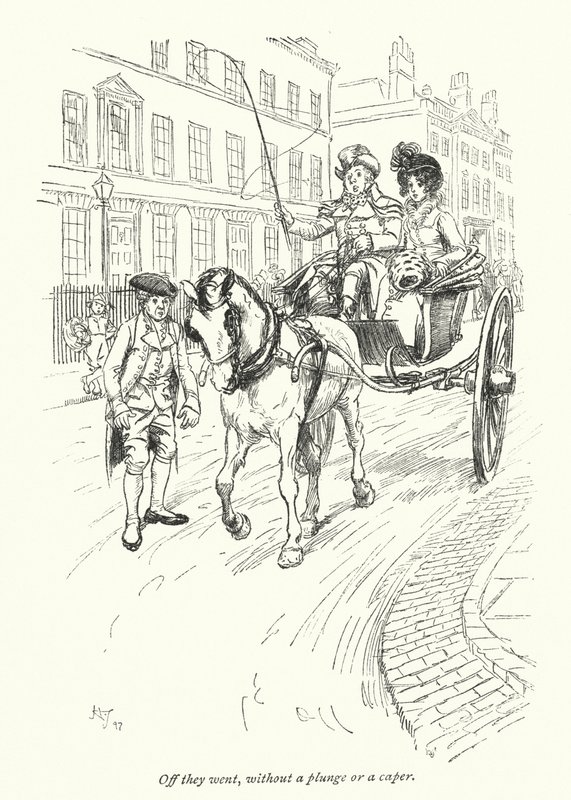 Illustration for Northanger Abbey by Jane Austen by Hugh Thomson