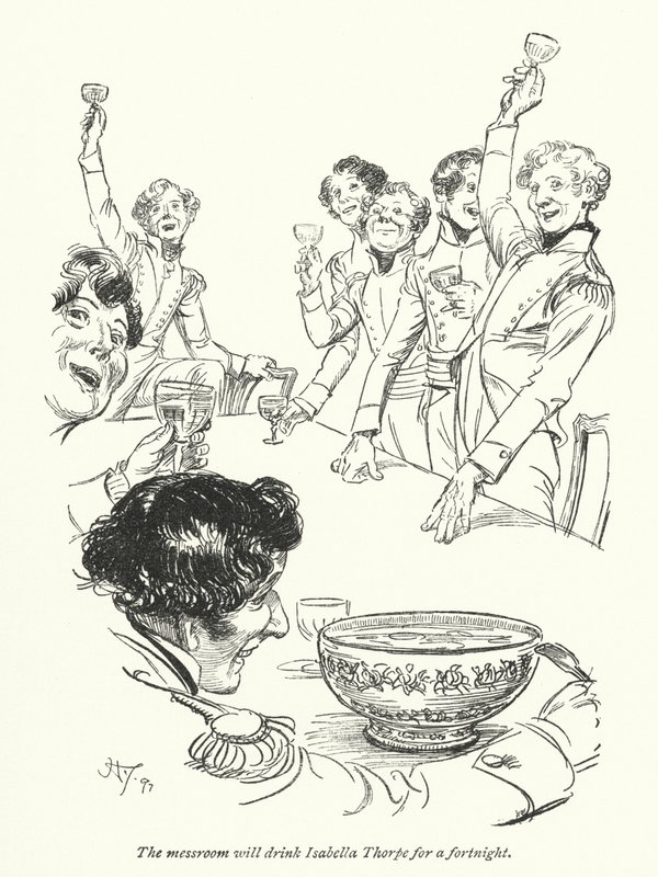 Illustration for Northanger Abbey by Jane Austen by Hugh Thomson
