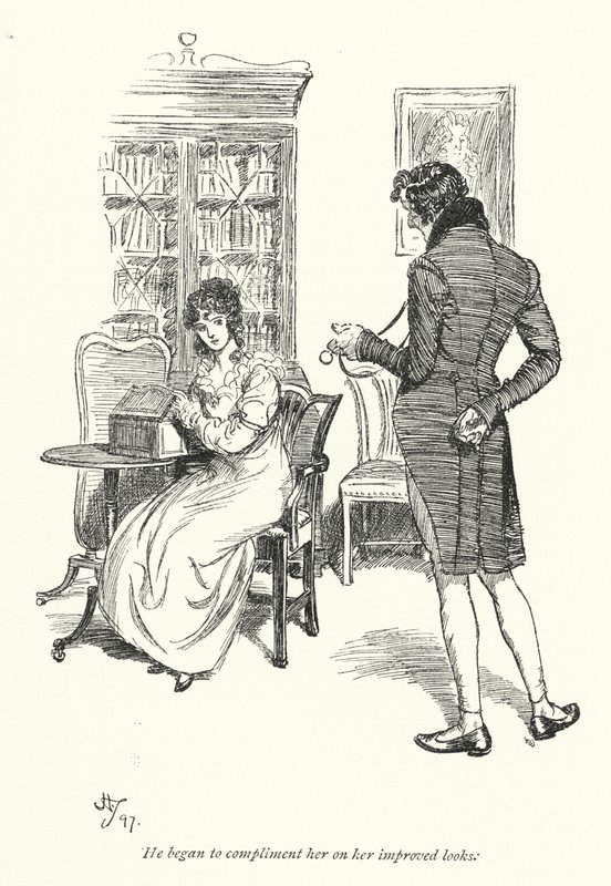 Illustration for Persuasion by Jane Austen by Hugh Thomson