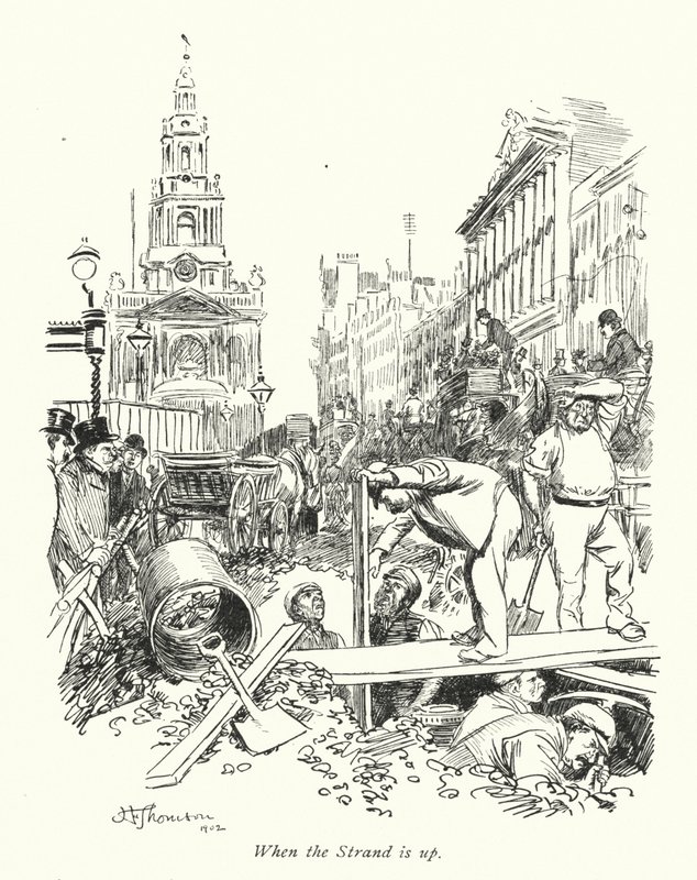 London: When the Strand is Up by Hugh Thomson