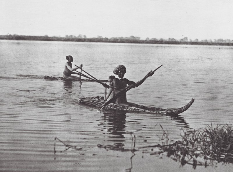 Africa: Shilluk Rafts by Hugo Adolf Bernatzik