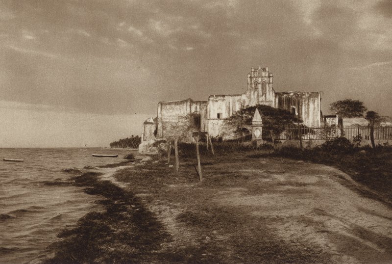 Mexico: Campeche, Ruin of the San Francisco Monastery by Hugo Brehme