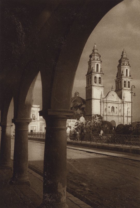 Mexico: Campeche Cathedral by Hugo Brehme