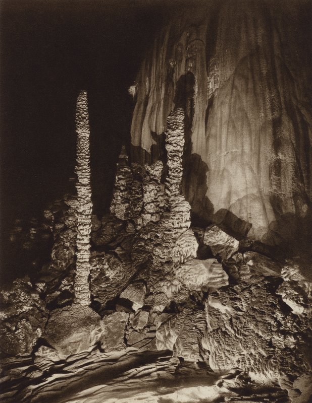 Mexico: Stalactite caves of Cacahuamilpa, Guerrero State by Hugo Brehme
