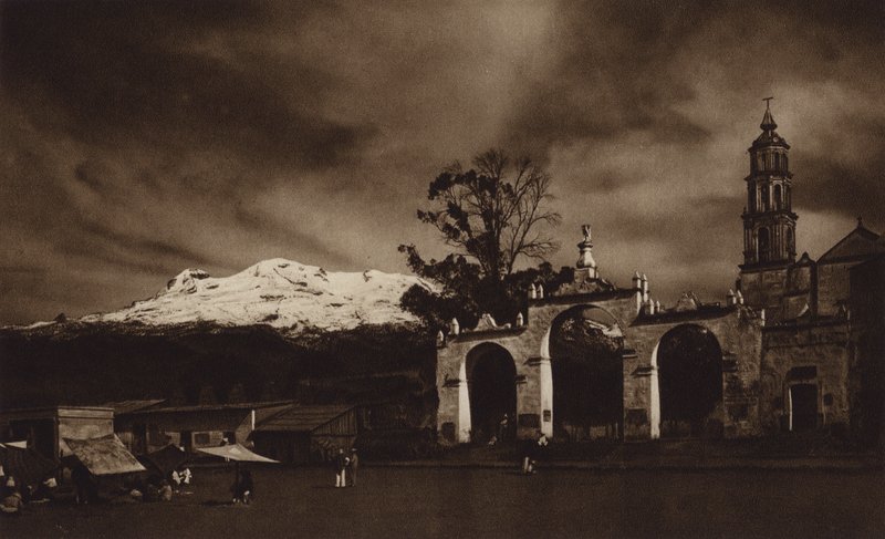 Mexico: Iztaccihuatl, Seen from Amecameca by Hugo Brehme