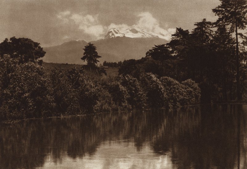 Mexico: Iztaccihuatl, Seen from Miraflores by Hugo Brehme