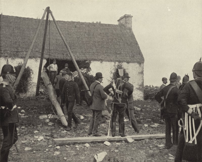 Eviction Scene by Irish Photographer