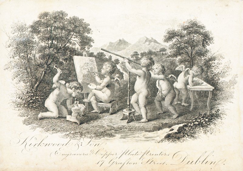 Trade card, Kirkwood & Son by Irish School