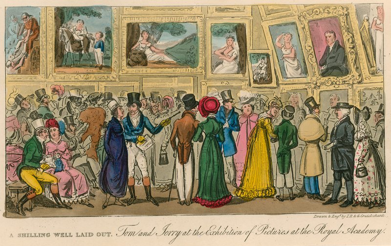 A Shilling Well Spent: Tom and Jerry at the Exhibition of Pictures at the Royal Academy by Isaac, Robert and George Cruikshank