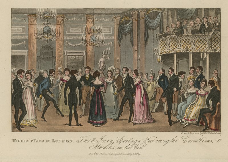 Highest life in London by Isaac, Robert and George Cruikshank