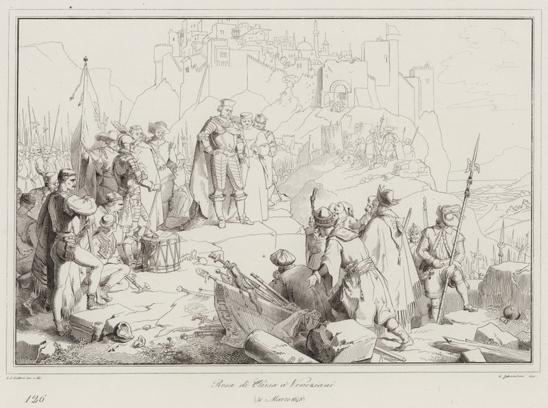 Surrender of Clissa to the Venetians, 1648 by Italian School