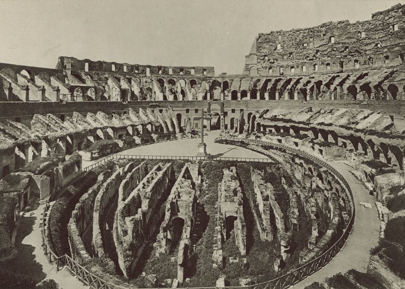 Flavian Amphitheatre or Coliseum with the new excavations by Italian Photographer