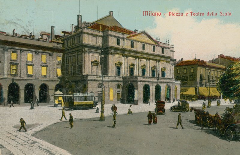 Milan - Piazza and Teatro alla Scala by Italian Photographer
