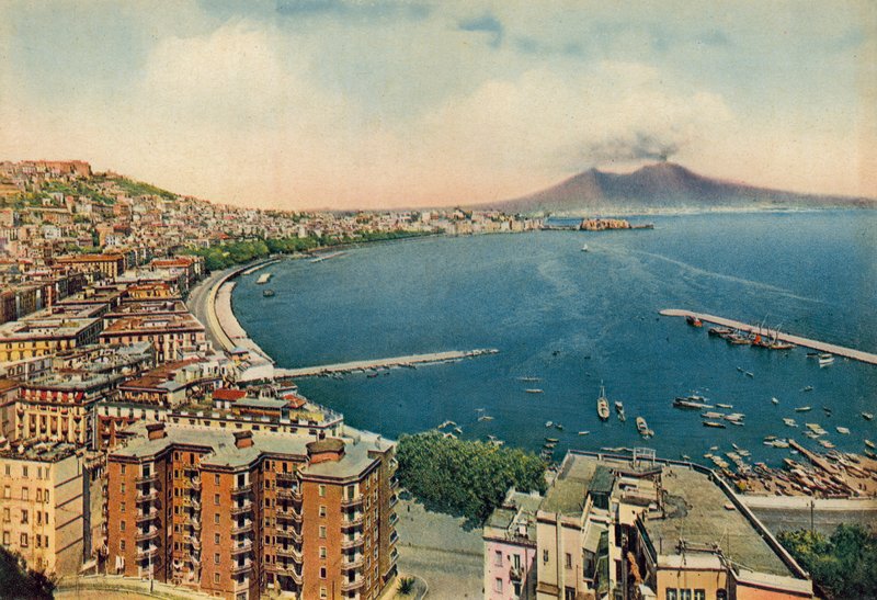 Naples: Panorama and Vesuvius by Italian Photographer