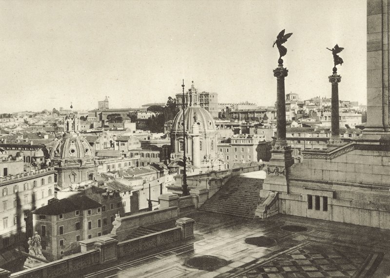 Panorama from the Monument to Victor Emmanuel by Italian Photographer