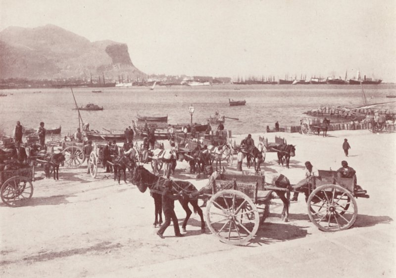 Sicily: On the Quay at Palermo by Italian Photographer