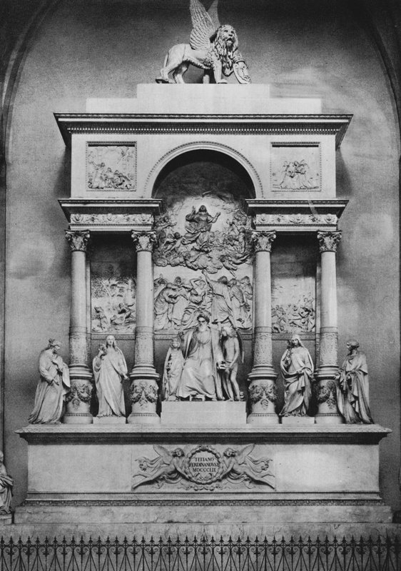 Venice, Monument to Titian Vecellio by Italian Photographer