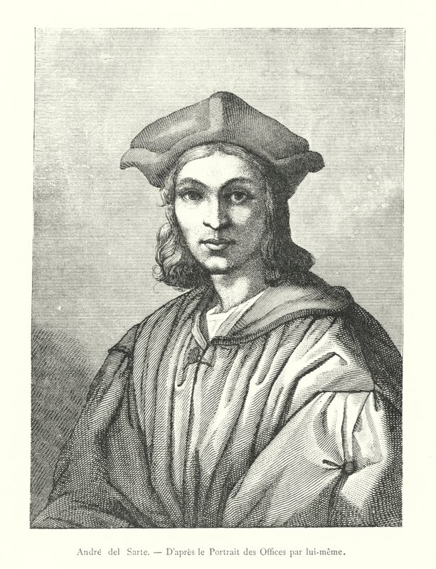 Andrea del Sarto, After the Portrait of the Uffizi by Himself (engraving) by Italian School