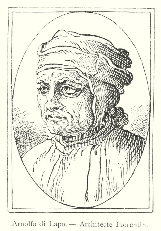 Arnolfo di Lapo, Florentine Architect (engraving) by Italian School
