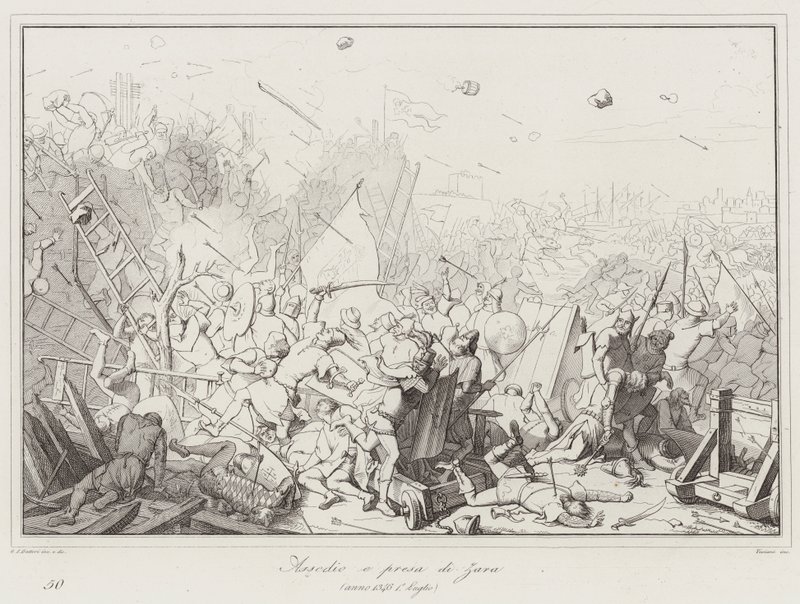Siege and Capture of Zara by Italian School