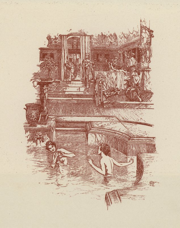 Roman Bath by Italian School