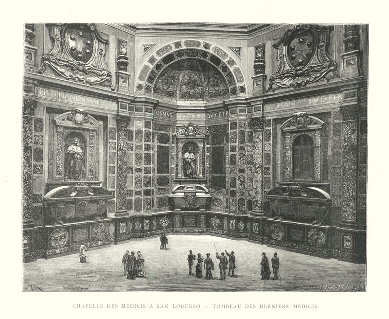 Medici Chapel at San Lorenzo, Tomb of the Last Medici by Italian School