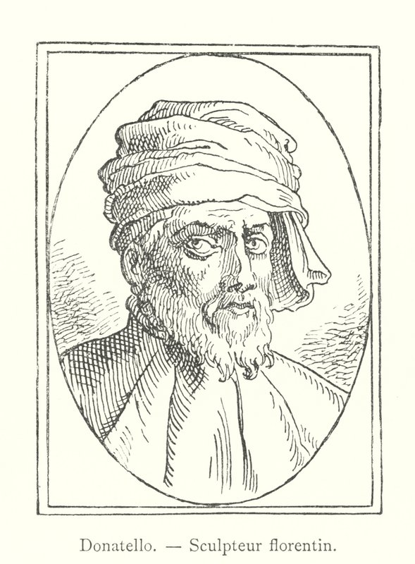 Donatello, Florentine Sculptor (engraving) by Italian School