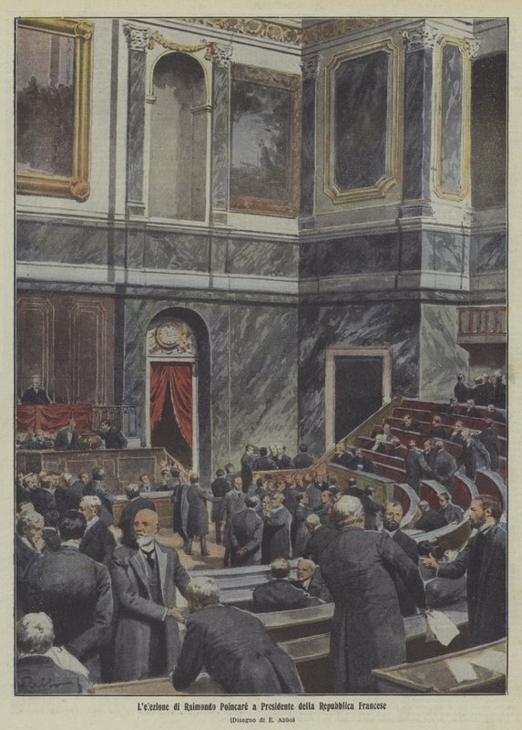Election of Raymond Poincaré as President of France by Italian School