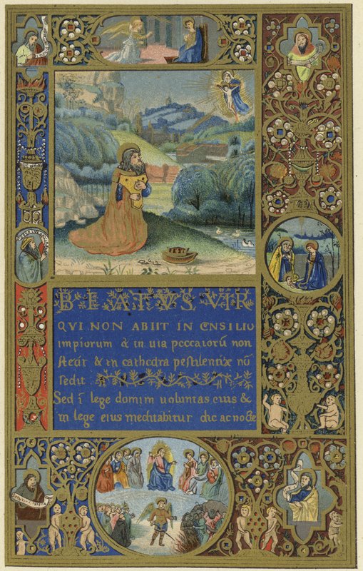 First Page of a Psalter by Sinibaldo of Perugia by Italian School