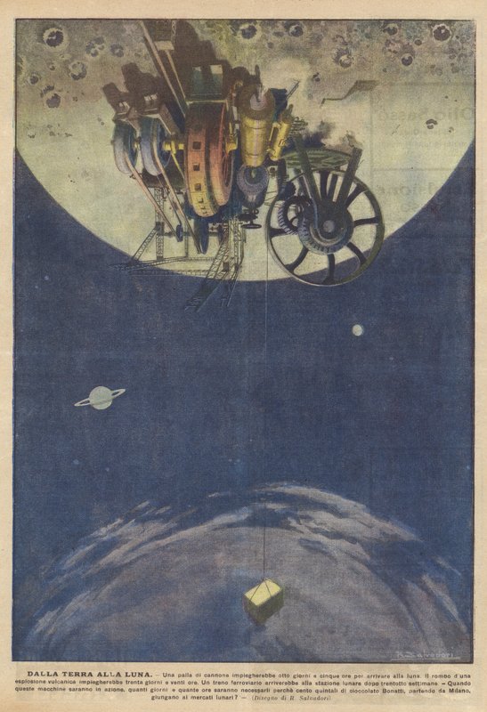 From Earth To The Moon by Italian School