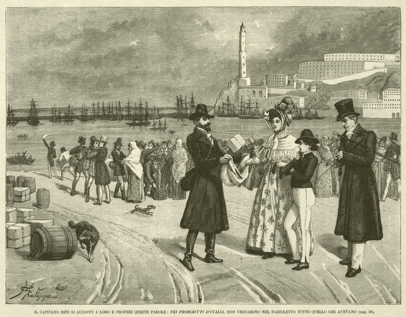 Captain Rini Approached Them and Uttered These Words, For the Exiles of Italy, They Poured Everything They Had into the Handkerchief by Italian School