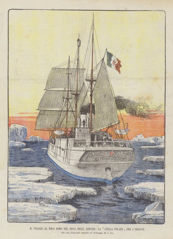 The Journey to the North Pole of the Duke of Abruzzi, The Polar Star Among the Ice by Italian School