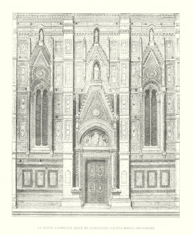 The Canonical Door, Side of the Campanile, Santa Maria del Fiore by Italian School