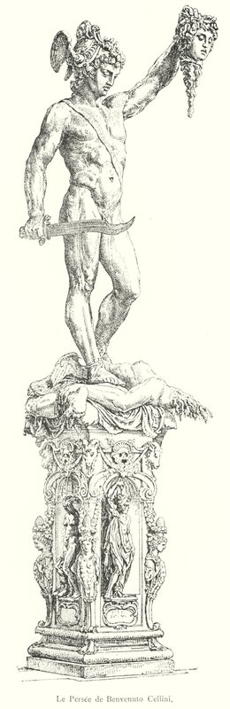 The Perseus by Benvenuto Cellini (engraving) by Italian School