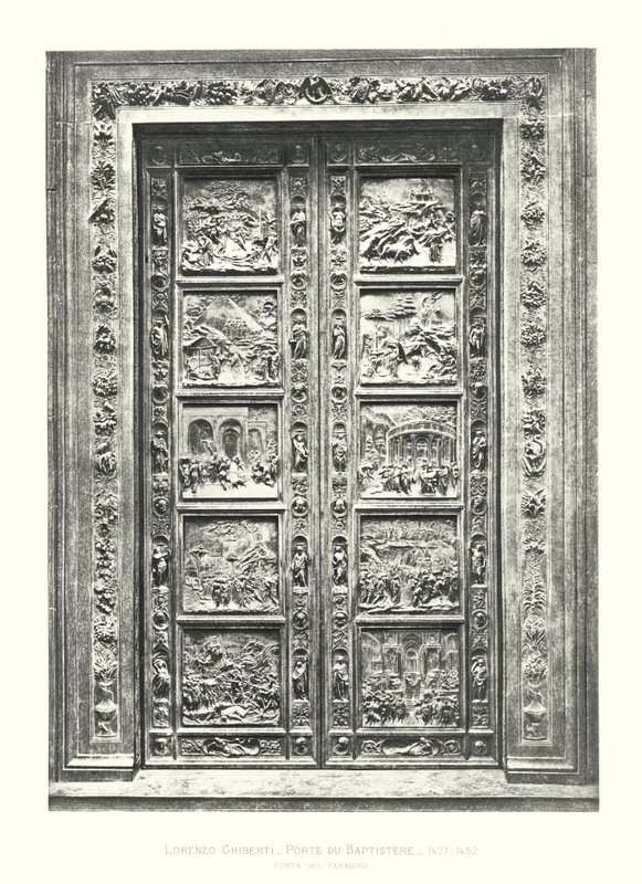 Lorenzo Ghiberti, Door of the Baptistery by Italian School