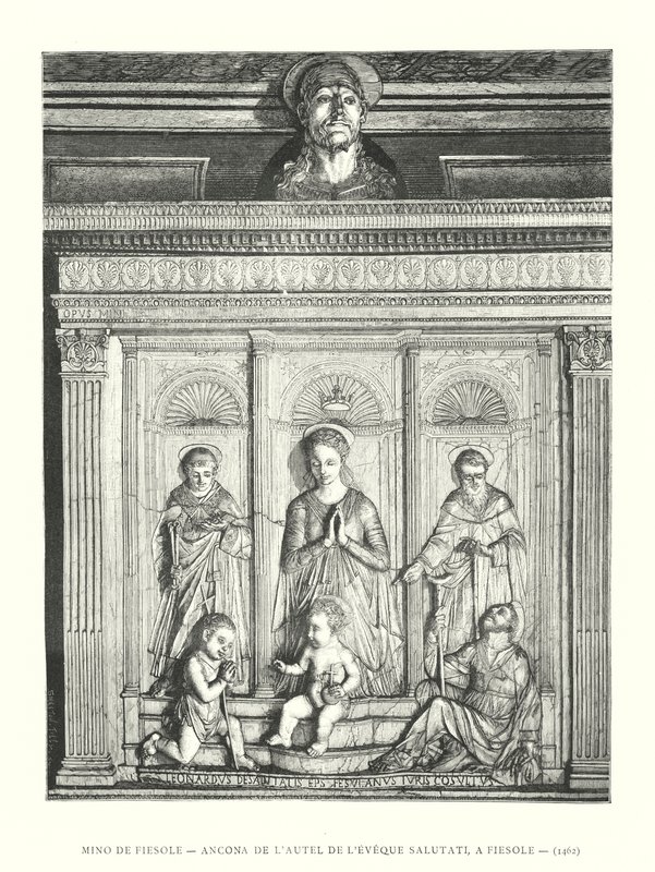 Mino da Fiesole, Altarpiece of Bishop Salutati, in Fiesole by Italian School