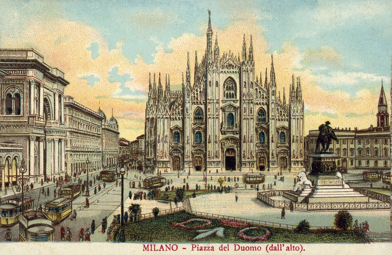 Piazza del Duomo, Milan by Italian School