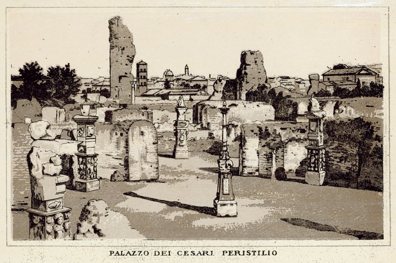 Rome: Palace of the Caesars, Peristyle by Italian School