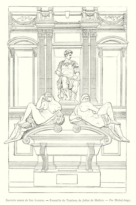 New Sacristy of San Lorenzo, Ensemble of the Tomb of Giuliano de