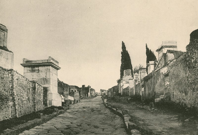 The Street of the Tombs as it is by Italian School