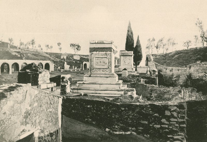The Ustrinum or Crematorium as it is by Italian School