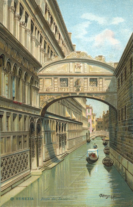 Venice, Italy, Bridge Of Sighs by Italian School