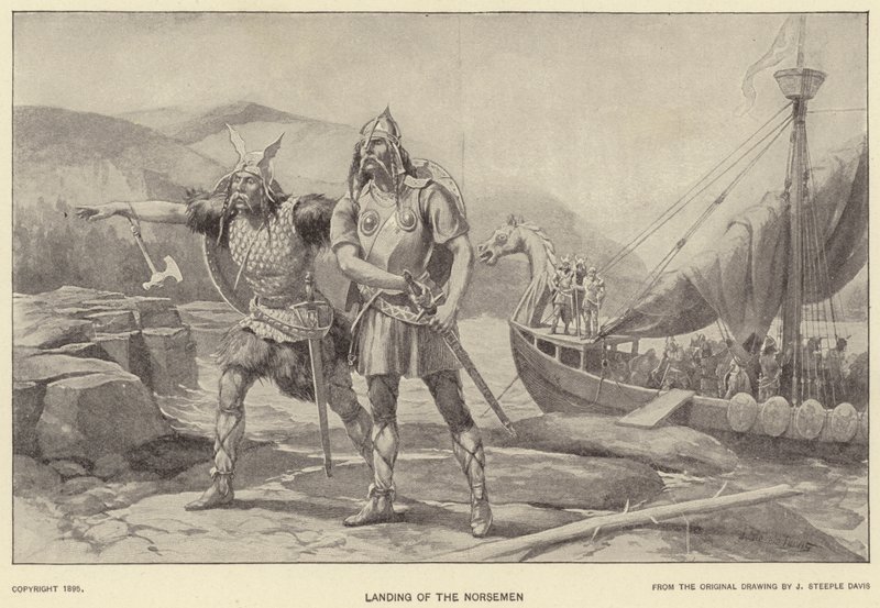 Landing of the Norsemen by J. (after) Steeple Davis