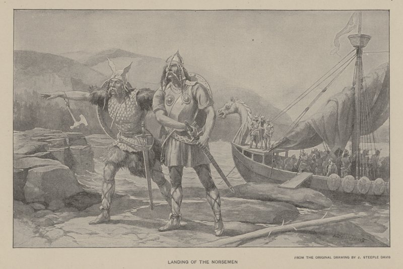 Landing of the Norsemen by J. (after) Steeple Davis
