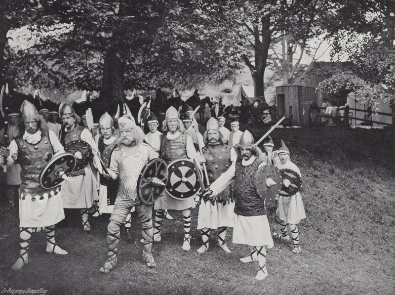 The Sherborne Pageant, Attack of the Danes by J. Benjamin Stone